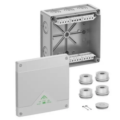 Krabice Spelsberg Abox 160-16 se svorkovnicí 1x5x16mm2 IP55/IP66 šedá 182x182x90 81642001