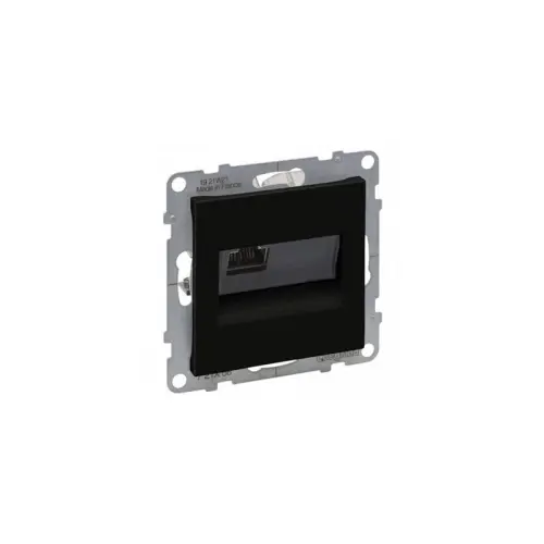 Legrand SUNO datová zásuvka 1x RJ45 kategorie 5e UTP černá beznástrojová 72C5UC1