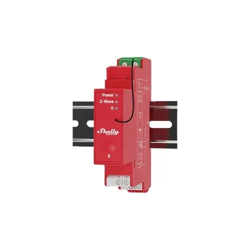 Spínací modul na DIN lištu Shelly Wave PRO 1PM měření spotřeby Z-Wave