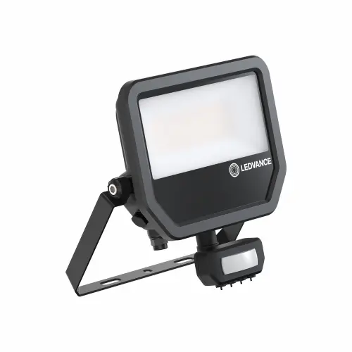 LED reflektor s pohybovým čidlem LEDVANCE FLOODLIGHT černý 41W 5500lm 3000K teplá bílá IP65