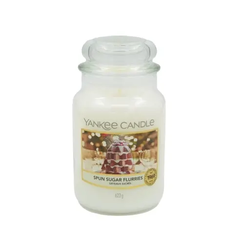 Svíčka vonná sklo Yankee candle SPUN SUGAR FLURRIES 623g (hoří 150hod) 716299