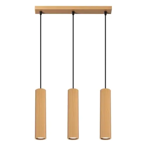 Závěsné svítidlo SOLLUX KARBON 3L zlaté GU10 3x10W bez žárovek SL.1556