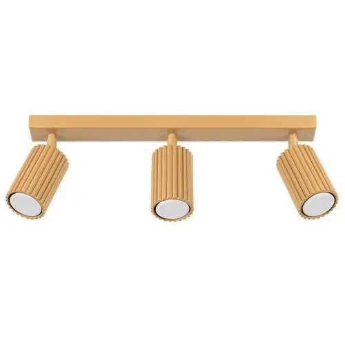 Stropní svítidlo SOLLUX KARBON 3L zlaté GU10 3x10W bez žárovek SL.1562