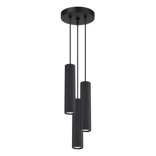 Závěsné svítidlo SOLLUX KARBON 3P černá GU10 3x10W bez žárovek SL.1576