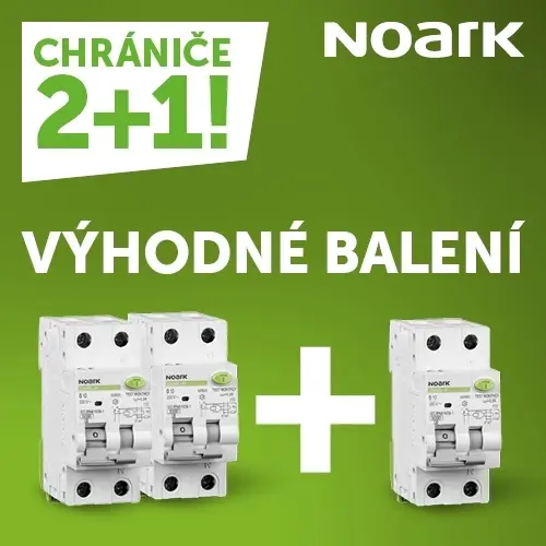 Proudový chránič s jističem NOARK EX9BL-N 1P+N B10 A 30mA 107636 AKCE 2+1