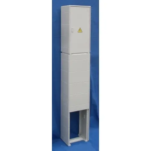 Elektroměrový rozvaděč pilíř DCK ER112/NKP7P/63/QM šedý pro ČEZ, EGD (E.ON)