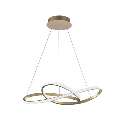 Závěsné LED svítidlo NOVA LUCE FUSION 53W 3000K zlatá barva 1701101002
