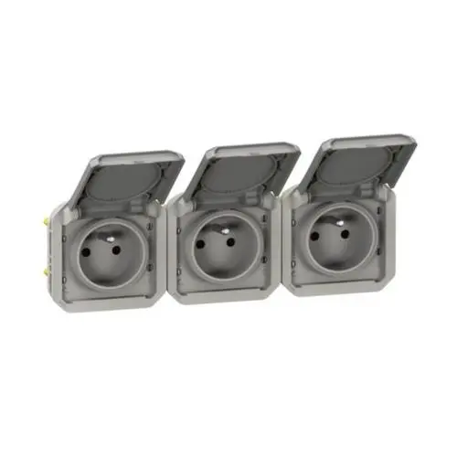 Legrand Plexo IP55 venkovní zásuvka 3x16A vodorovná 069564L