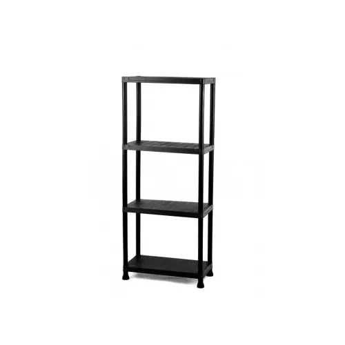 Regál plastový IGOTREND 60x30x138cm černý 4 police