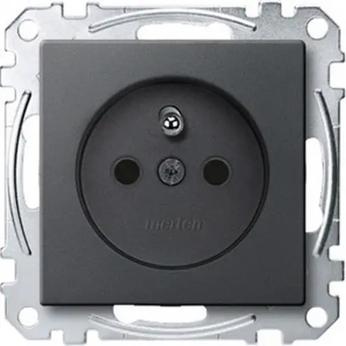 Schneider Electric Merten zásuvka System M antracit MEG2500-0414