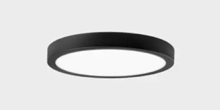 KHL K51700.02.SR.BK-BK.OP.ST.8.30 Stropní svítidlo DISC SLIM Ø145mm černé 12W 3000K IP43 - Kohl Lighting