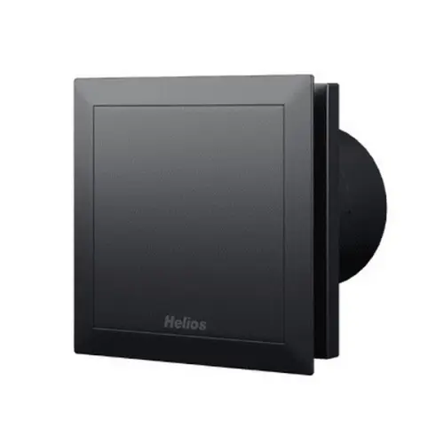 Axiální koupelnový ventilátor se zpětnou klapkou HELIOS MiniVent M1/100 černý