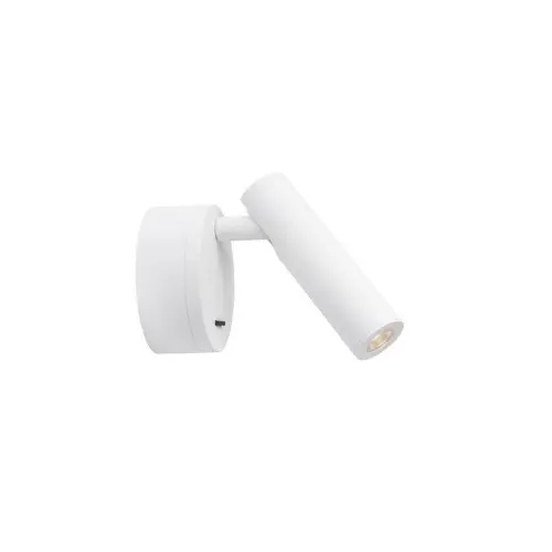 Nástěnné LED svítidlo NOVA LUCE CLIP 3W 3000K bílé s vypínačem 9030201
