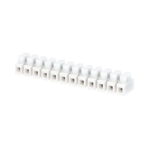 Svorkovnice lámací mosaz PA12S 12x0,75-4mm2 bílá (čokoláda) 1101031