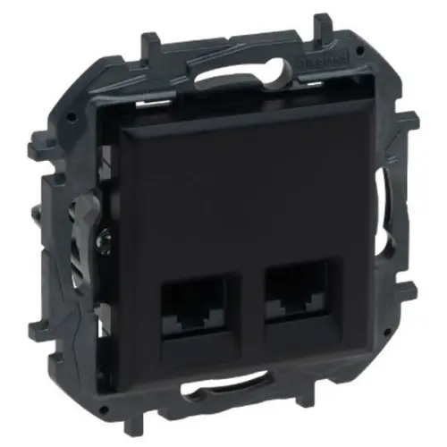 Legrand Niloé Step datová zásuvka 2xRJ45 cat.6 UTP černá 863564B