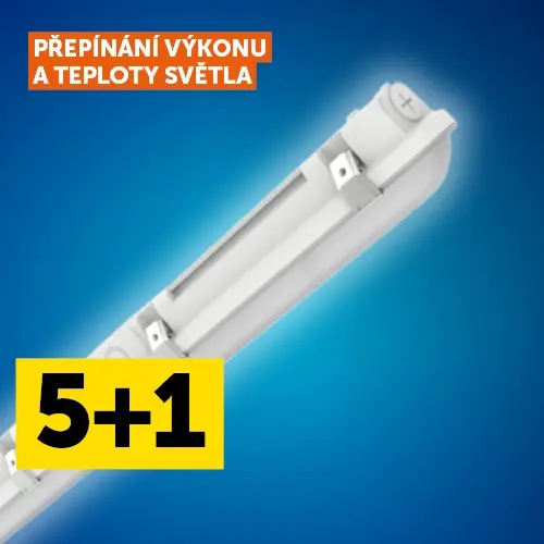 Zářivka LEDVANCE Damp Proof Combo 32W/26W/21W/16W 4000K/6500K IP66 1270mm AKCE 5+1
