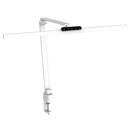 LED stolní lampa SINCLAIR pro zdravé svícení bez modrého světla RG0 18W 1600lm 2700-6500K nastavitelné v pěti krocích