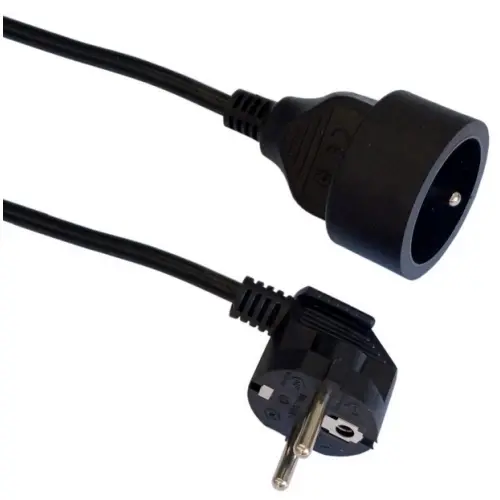 Prodlužovací kabel 3m/1zásuvka černá 28218
