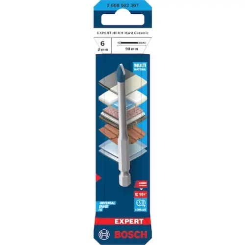 Vrták EXPERT HEX-9 Hard Ceramic 6x90mm Bosch 2.608.902.307