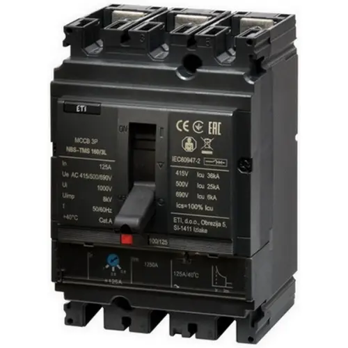Jistič ETI NBS-TMS 160/3L 125A 3P 004673008