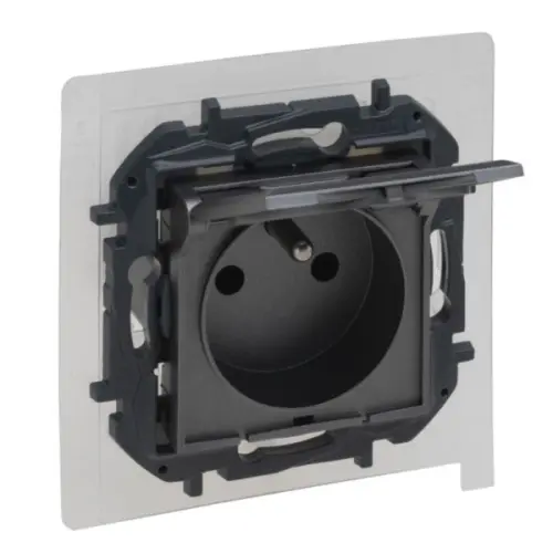 Legrand Niloé Step zásuvka IP44 ocel 863436B