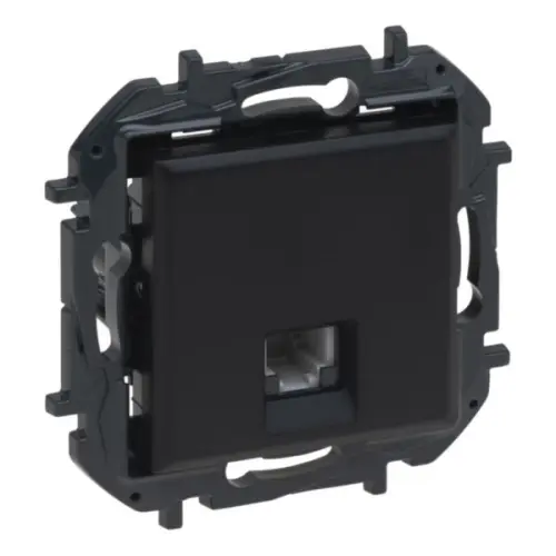 Legrand Niloé Step telefonní zásuvka RJ11 černá 863555B