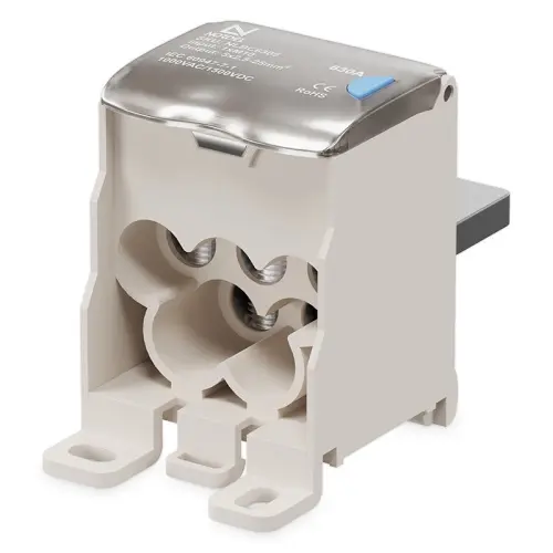 Svorka rozbočovací připojovací vstup M10 / výstup 5x35mm2 Al/Cu 630A NORDEL NLBC 6305