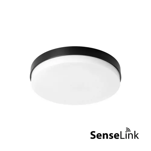 Přisazené LED svítidlo PROLUMIA Prodisc III Mini Ø 267mm max 9,5W SenseLink senzor černá 3000-3500-4000K 120° IP54 40008286