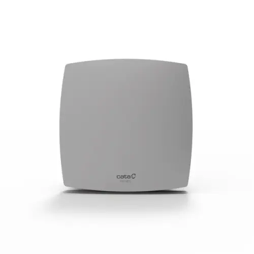 Axiální koupelnový ventilátor CATA DX NEO 10 s časovým doběhem stříbrný
