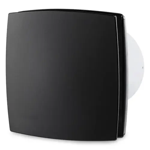 Axiální koupelnový ventilátor s časovým doběhem VENTS 100 LDT černý 1901077