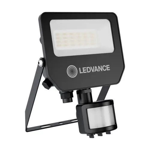 LED reflektor LEDVANCE FLOODLIGHT COMPACT GEN2 18W/9W 3000K/4000K/6500K 2400lm/1350lm s pohybovým čidlem černý