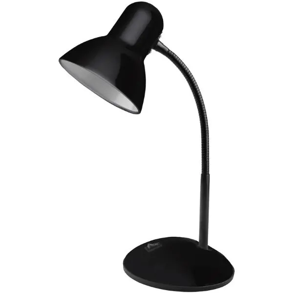 Stolní lampa na 1 žárovku E27 max 40W, černá