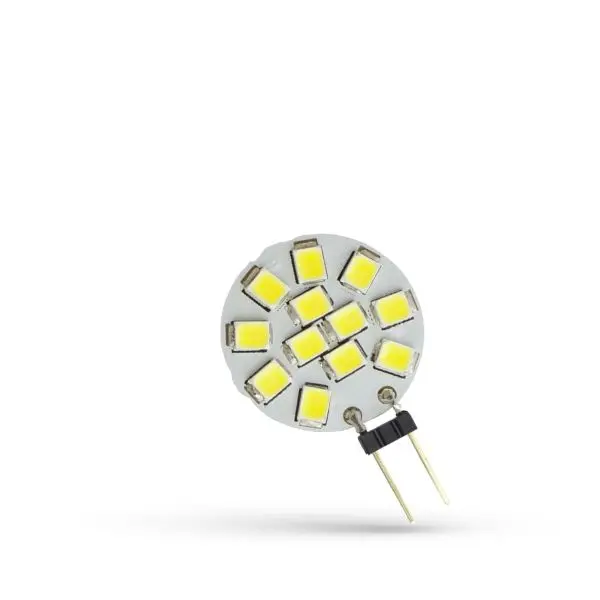 LED žárovka G4 1,2W 120lm 12V, studená, ekvivalent 13W