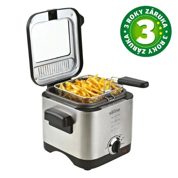 Fritéza na olej Väline Tempur, 1,5 l, 900W, nastavení teploty, 3 roky záruka