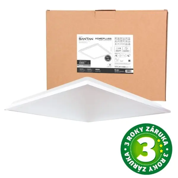 Podhledový LED panel 595x595mm, backlit, 36W 4000lm studená barva světla, 3 roky