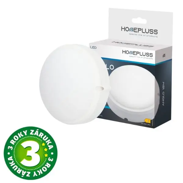 Prémiové LED venkovní osvětlení Anglo kruh do mokra IP65 18W 1440lm studená, 3 roky
