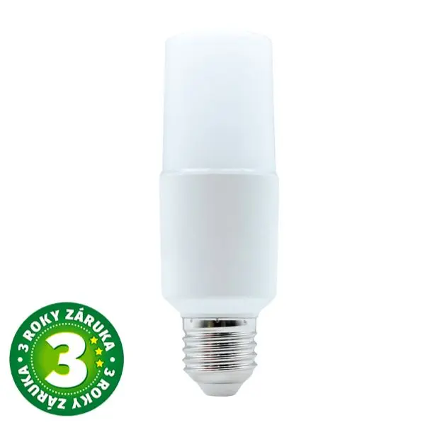 Prémiová LED žárovka E27 9W 820lm T42, studená, ekv. 61W, 3 roky záruka