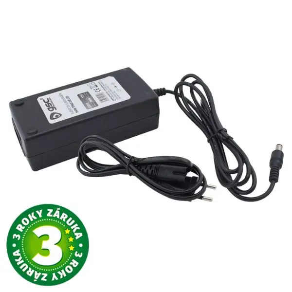 Trafo - Prémiový LED napájecí zdroj 12V 60W 5A, GSC, černý, do zásuvky, 3 roky záruka