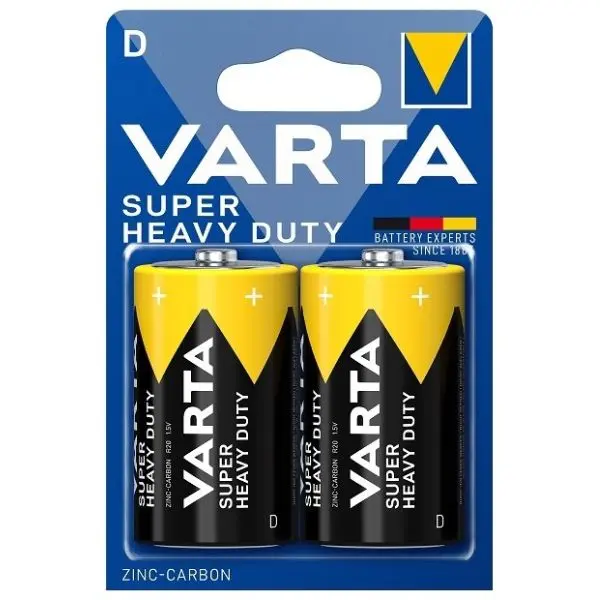 1ks zinkouhlíková baterie D (R20) monočlánek VARTA Superlife