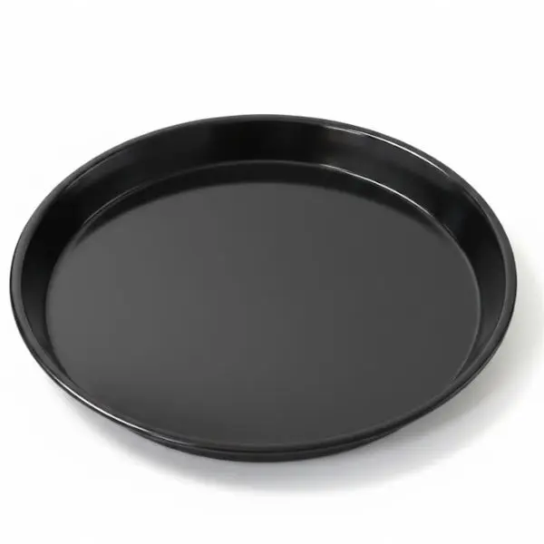 Kulatý pečící plech pro stolní trouby LTC 70l, 43,5 x 5cm, smaltovaný, černý