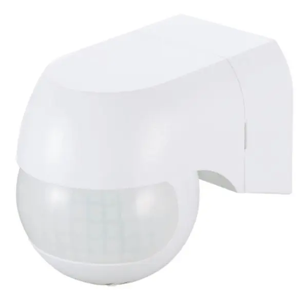 Pohybové čidlo na zeď – PIR senzor GSC, IP44 - venkovní, bílé, 800W