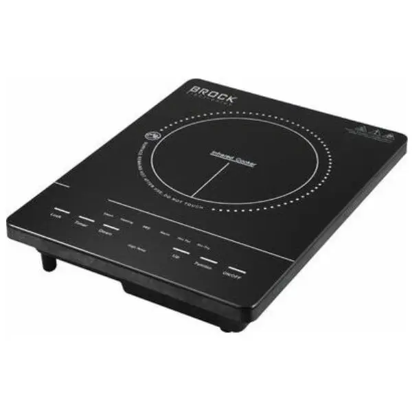 Elektrický sklokeramický vařič Brock, 1 plotýnka 12-22cm, 2000W, digitální, dětský zámek