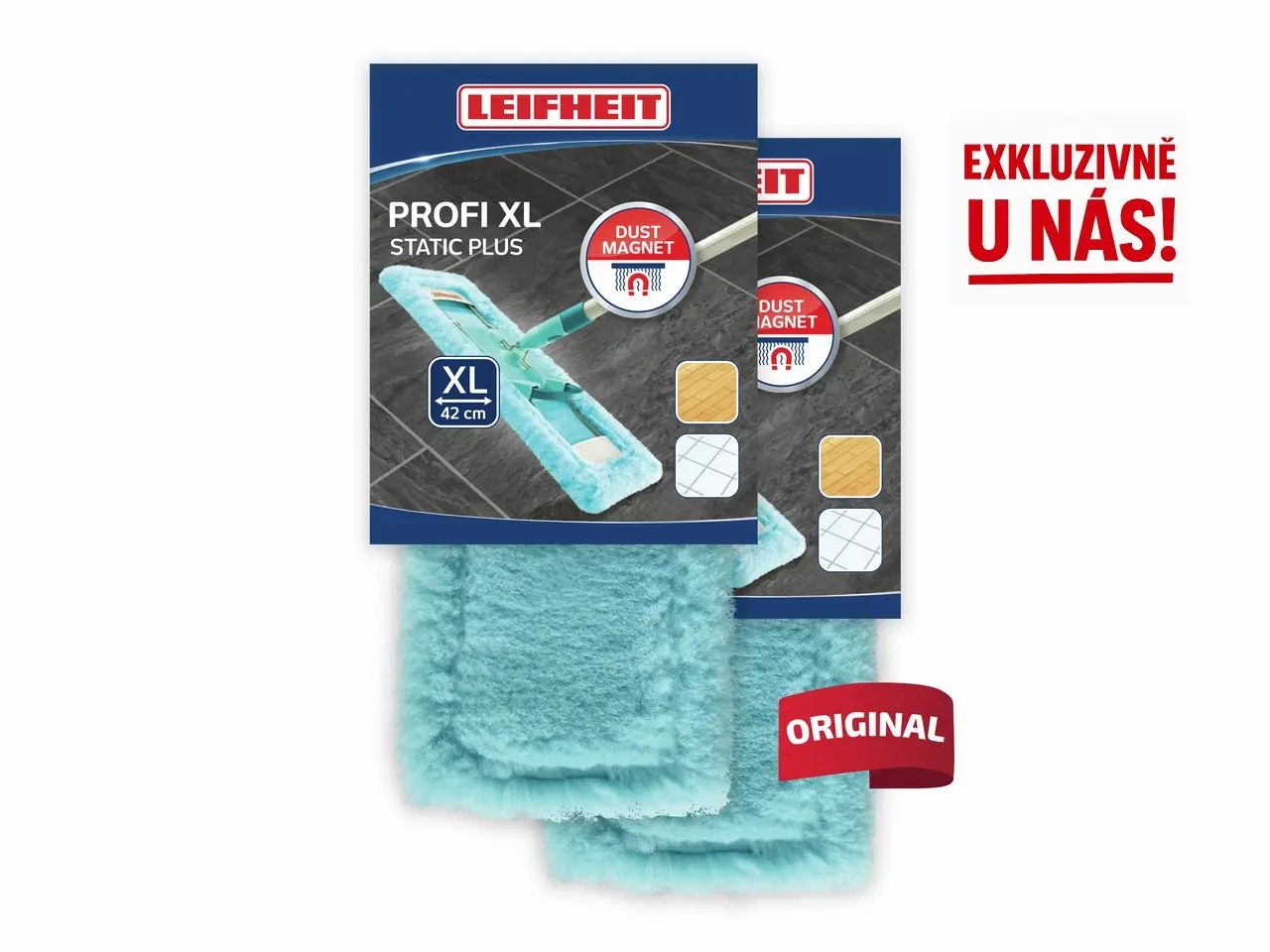 Návlek na mop Profi XL Static Plus - 2 ks v balení  55158