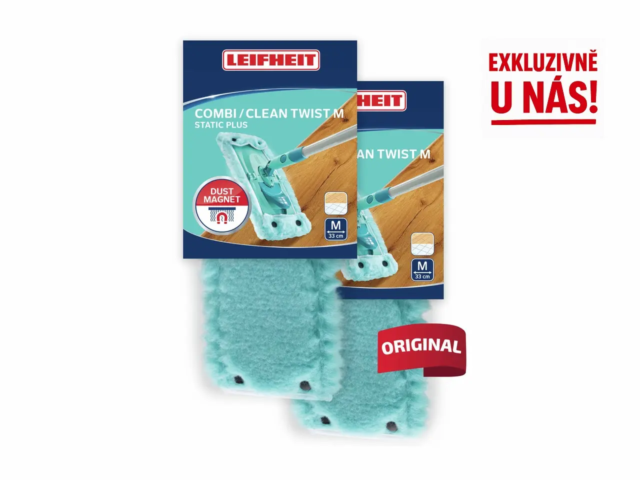 Návlek na mop Combi/Clean Twist M Static Plus - 2 ks v balení 55166