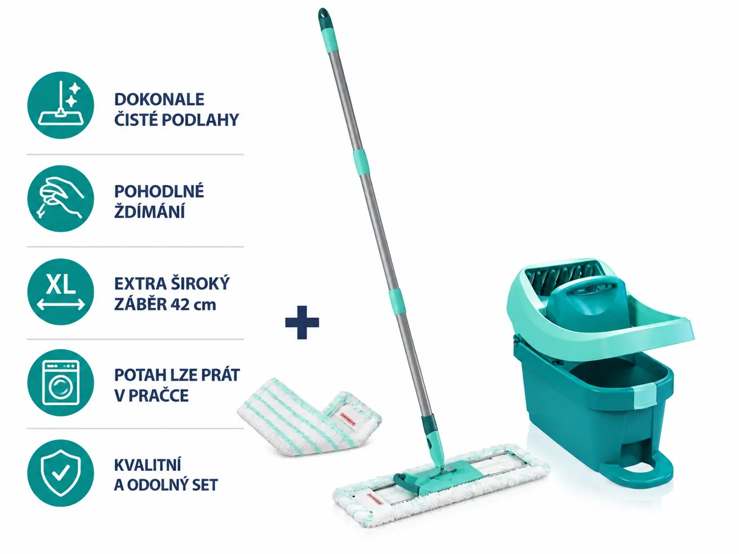 Leifheit Set Profi XL + náhrada Micro Duo ZDARMA 55099