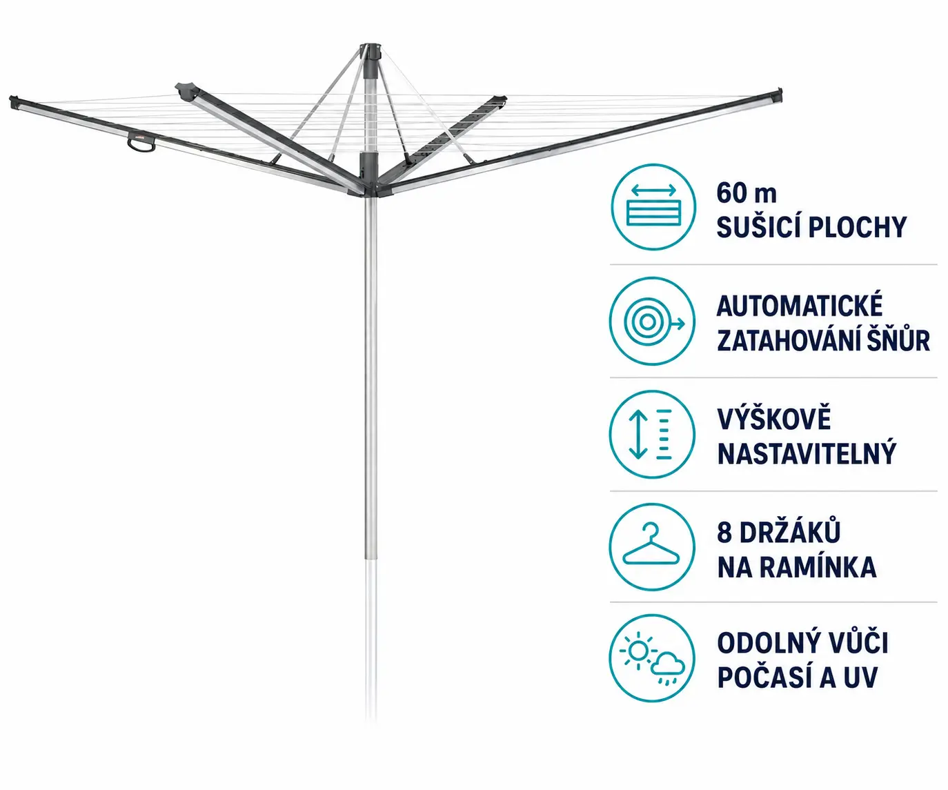 Leifheit - Venkovní sušák Linomatic 600 Plus 85277