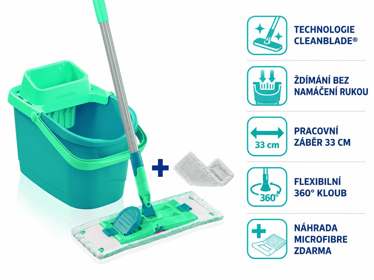 Set Power Clean + náhrada Microfibre ZDARMA 55423