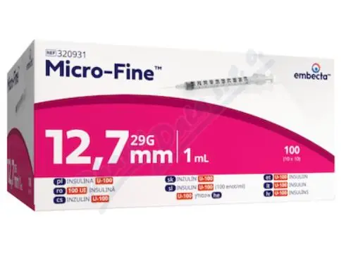 Embecta Micro-Fine U-100 inz.střík.12.7mm 1ml100ks