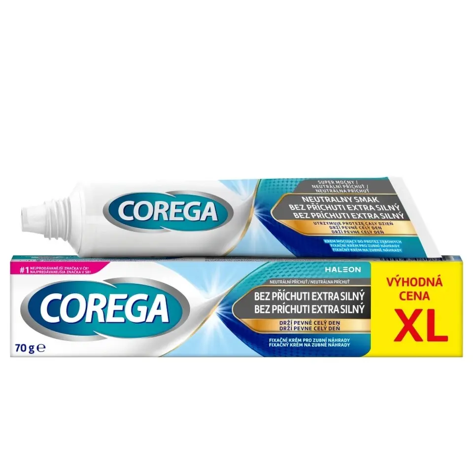 Corega extra silný lepící krém XL bez příchuti, 70g