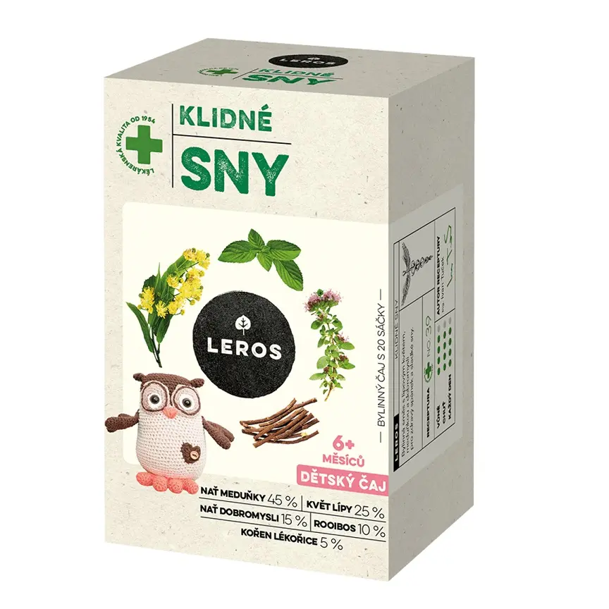 LEROS Dětský čaj Klidné sny 6m 20x1.5g